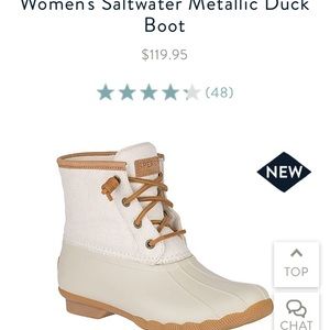 Women’s Sperry Duck boot new in box!